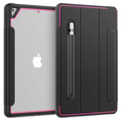 Rose Red Auto-Sleep Magnetic Case for ipad seven smart cover 10.2 inch